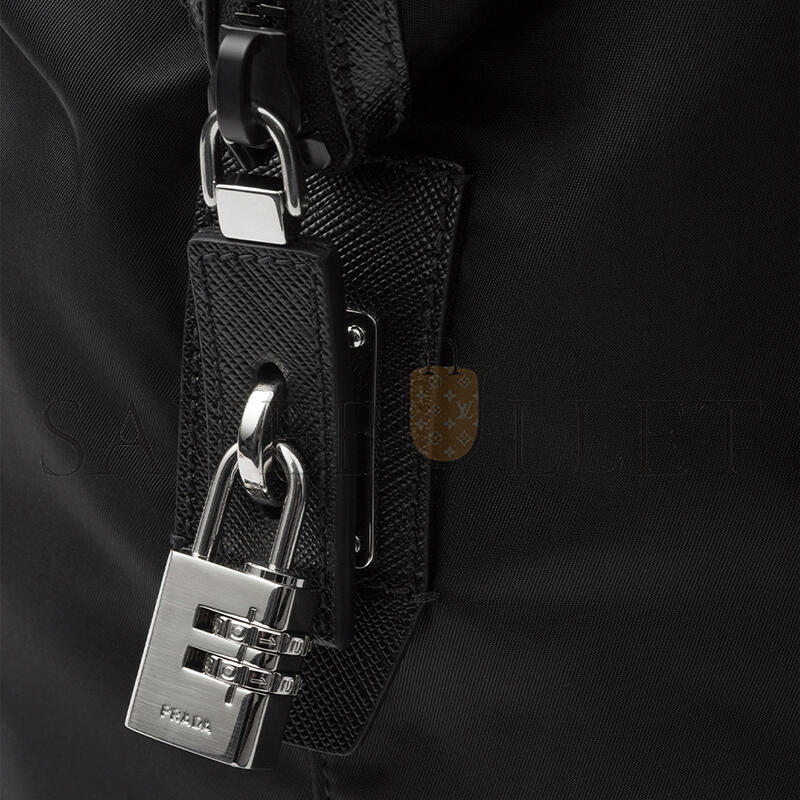 PRADA RE-NYLON AND SAFFIANO LEATHER DUFFLE BAG 2VC796 (44.5*40*24cm) 